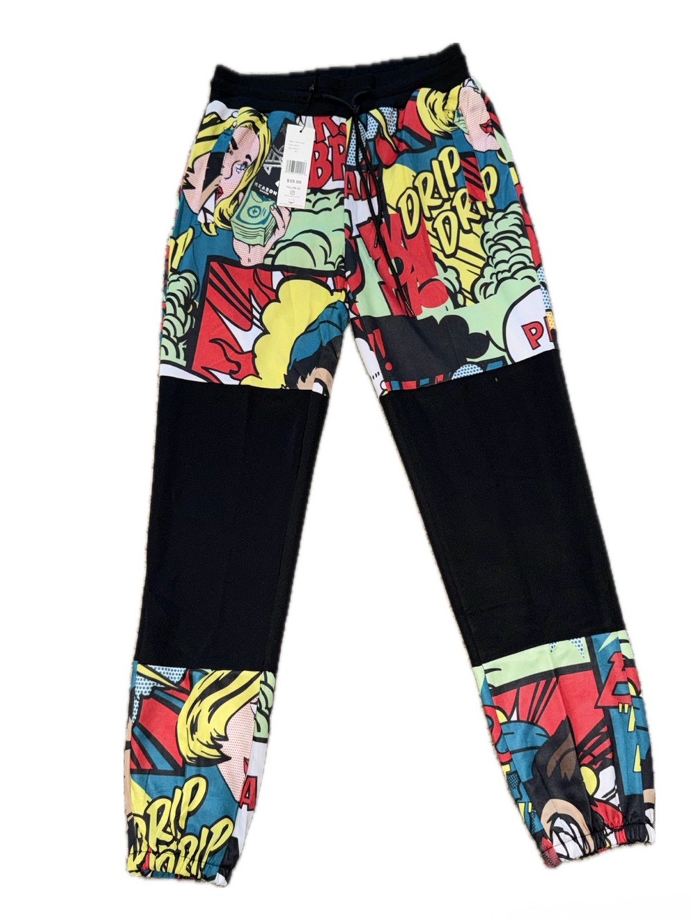 REASON *NWT* Comic Pop Art Graphic Joggers Streetwear Track Pants | Men's S